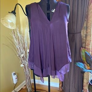 Elegant Purple Sleeveless Top